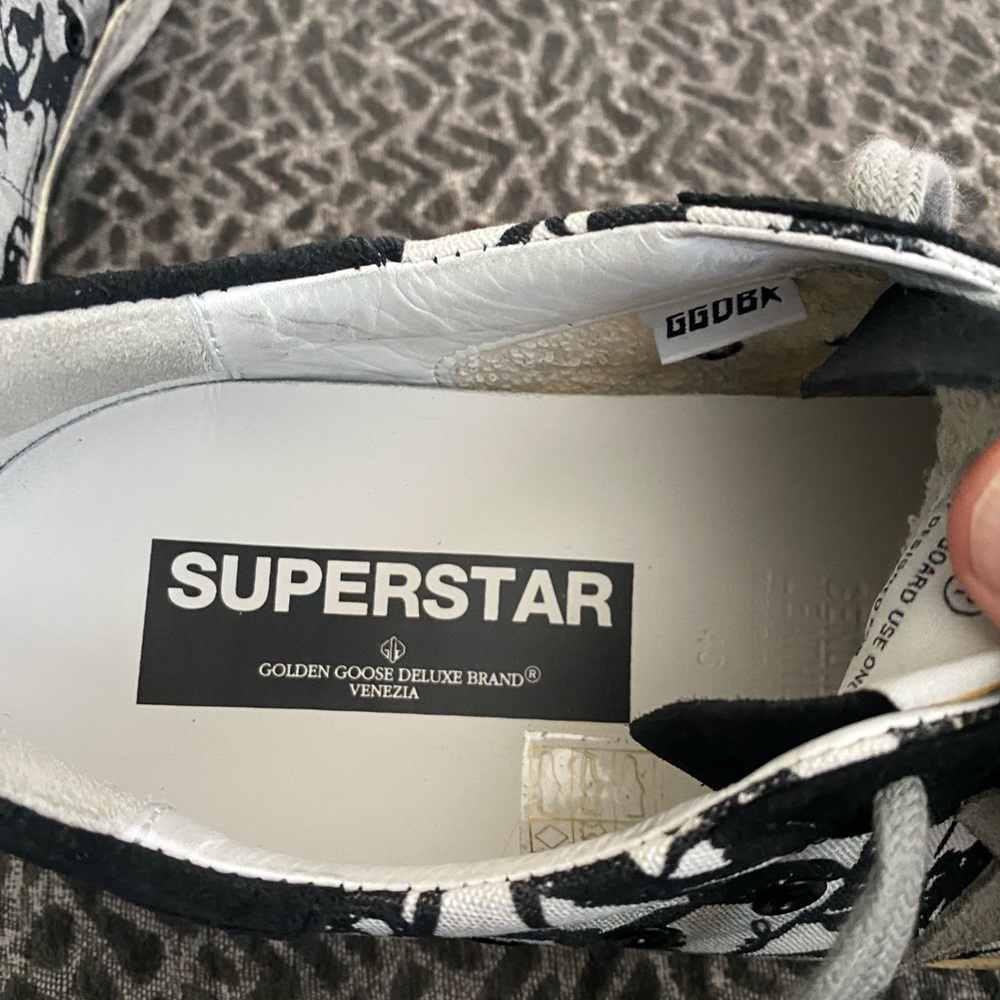 Golden Goose Black and White Sneakers - Picture 2 of 7
